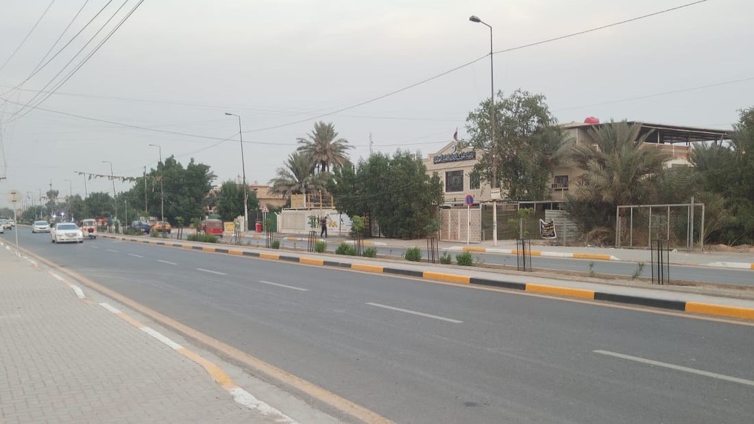 صور: 1500 شجرة ألبيزيا وداودونيا على طول شارع الضغط وسط بغداد