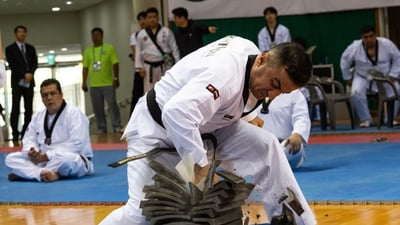 كركوكي يحصد برونزية العالم بالتايكواندو في كوريا الجنوبية (صور)