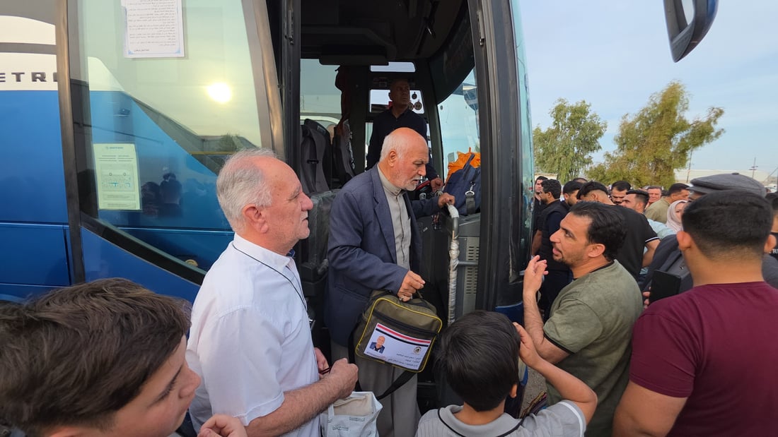 “لەرێگای وشکانییەوە” یەکەم کاروانی حاجیان لە کەرکوکەوە بەرەو سعودیا بەڕێکەوتن