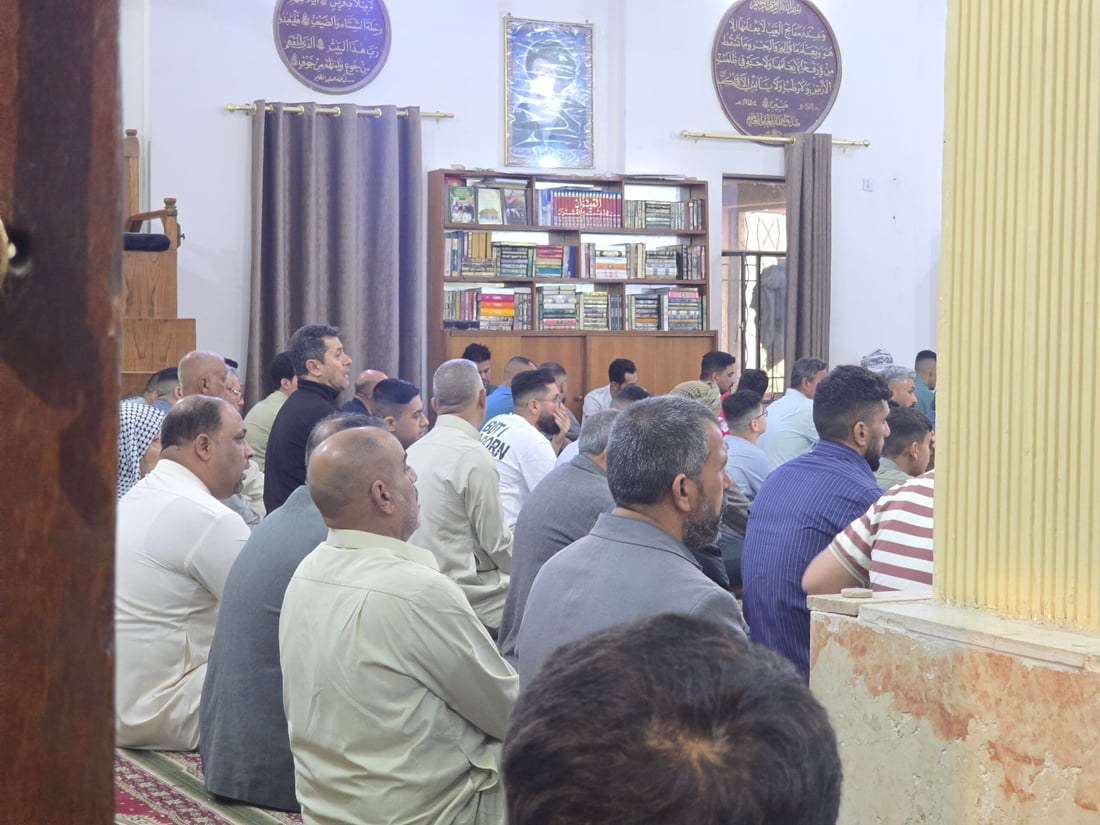 صور من جامع أكرم في الصويرة.. دعوات بعيد مبارك على جميع العراقيين