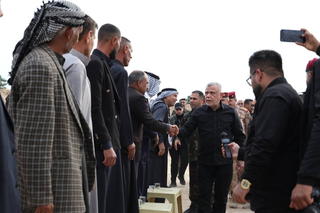 صور: هادي العامري يرافق الجيش والحشد لتفقد حدود ديالى الإدارية