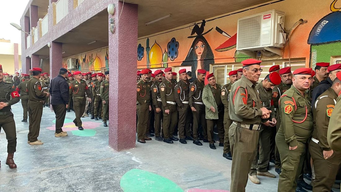 صور من اقتراع بغداد الخاص.. أفواج الانضباط العسكري وصلت أولاً