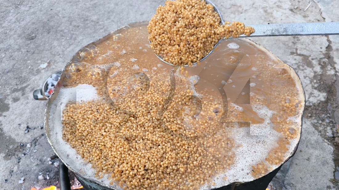 خانمانی شارەزوور بۆ دروستکردنی ساوەر و دۆینە گەنم دەکوڵێنن