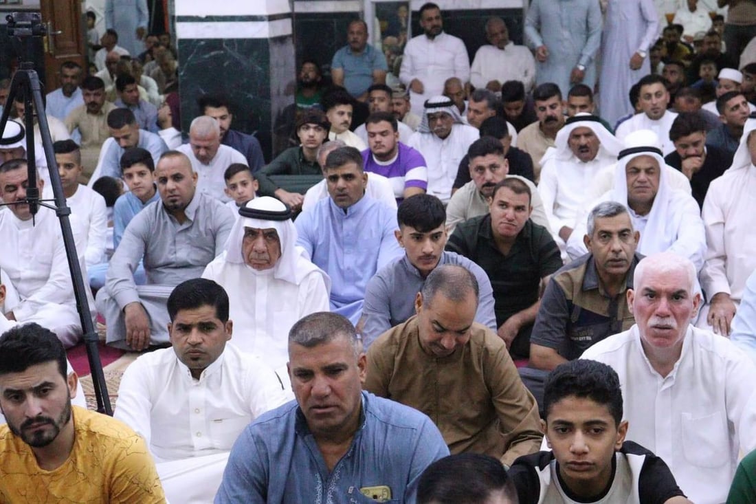 صور: جامعا السادة والشافعي في بعقوبة لم يسعا الحضور في صلاة العيد