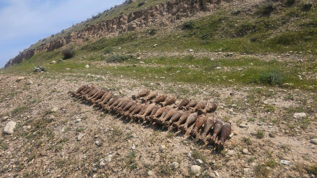 ژمارەیەک گولـلە هاوەن لە قۆرەتووی گەرمیان دۆزرانەوە