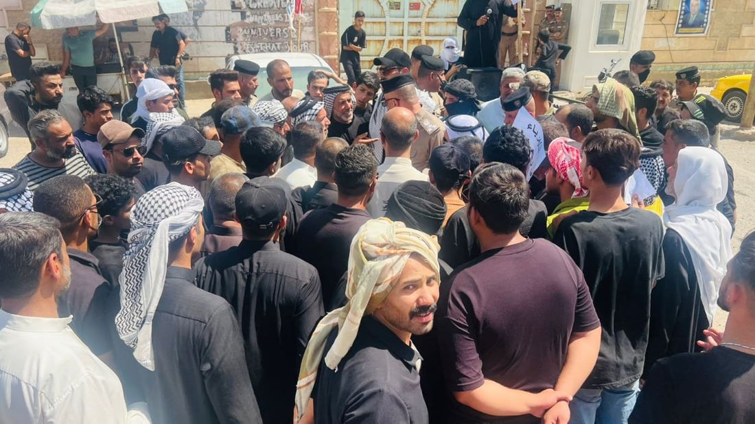 صور: تظاهرات في سوق الشيوخ للمطالبة بالخدمات.. الأمراض انتشرت