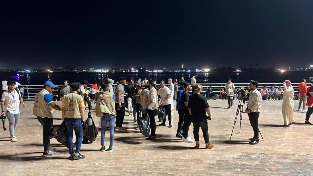 صور من كورنيش العشار: البصرة تحتفل بالأعلام والأغاني في يوم العيد الوطني