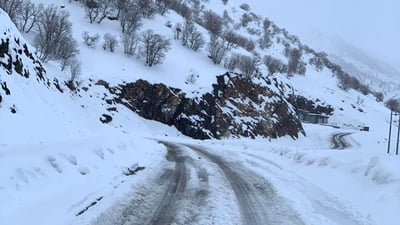 ئەمڕۆ بەفر و بارانە