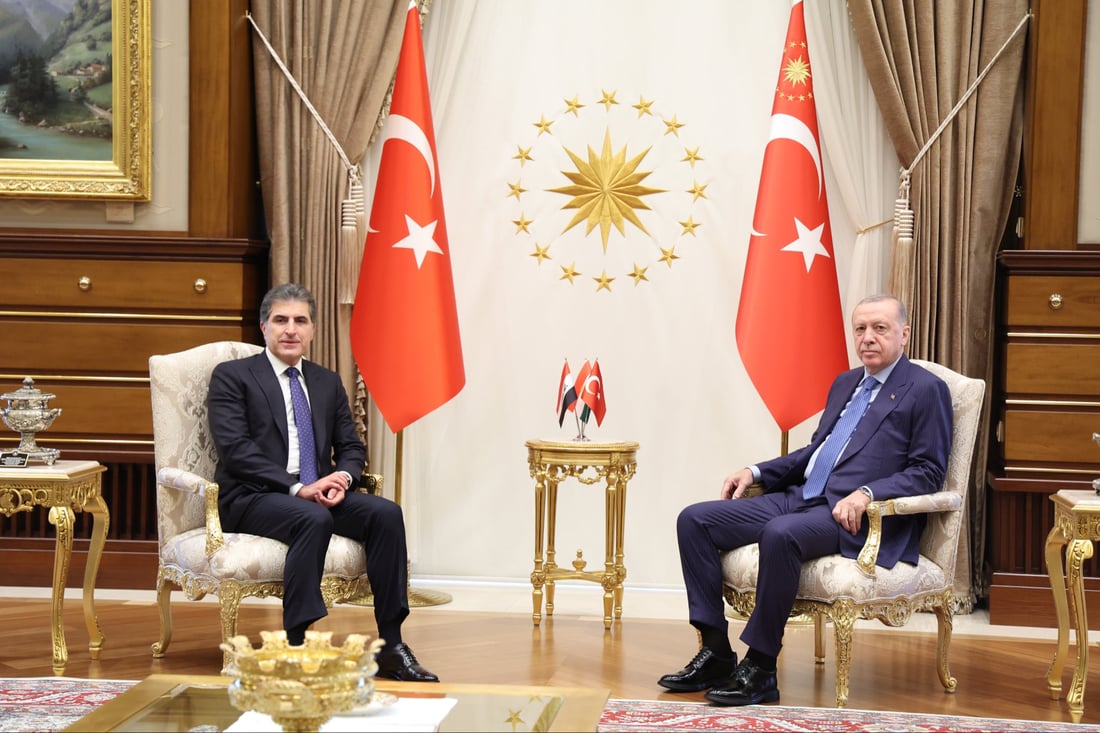 Barzani meets Erdogan, Fidan in Ankara to discuss regional ties and water cooperation