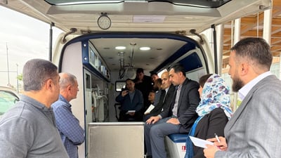 تەندروستی هەولێر راهێنان بە شۆفێری ئەمبوڵانسەکان دەکات