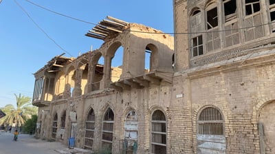 صور عائلية: ذاكرة العراق والكويت ومحمرة إيران.. أطلال قصر النقيب في أبو الخصيب