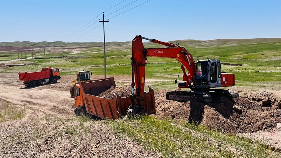 35٪ـی کارەکانی دروستکردنی رێگای مەزارگەی ئەنفالکراوان لە گەرمیان تەواو بووە