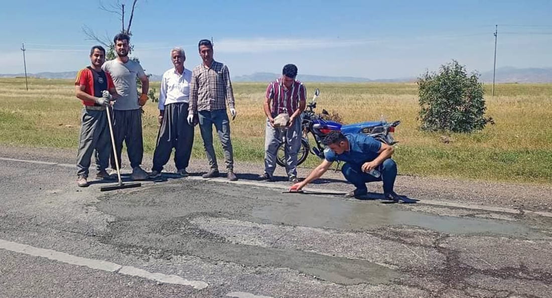 خۆبه‌خشانى خورماڵ رێگاى مه‌رزى شوشمێیان چاككرده‌وه‌