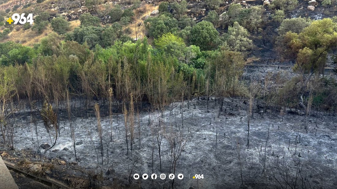 ئاگرەکەی چیای گەلی دێرکێ لە دهۆک تائێستا کۆنترۆڵ نەکراوە