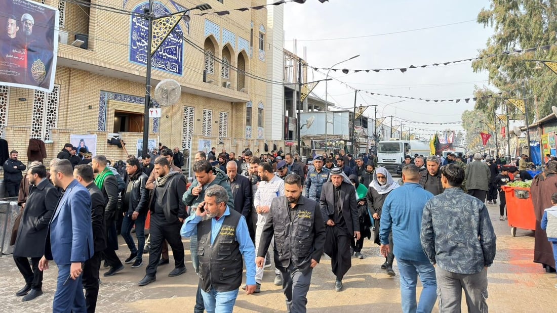 صور من تأمين زيارة الإمام علي الهادي في سامراء