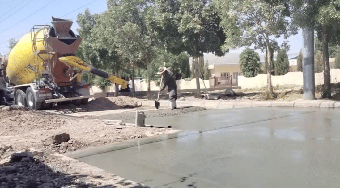 کۆنکرێتکردنی کۆڵانەکانی تەیناڵ دەستیپێكرد