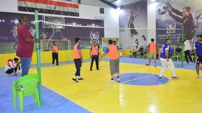 Ramadan volleyball tournament for teachers in Basra