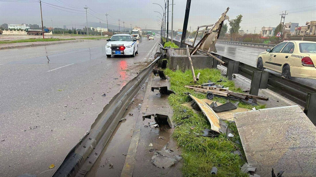 رووداوێکی سەختی هاتوچۆ لە رێگای نێوان دهۆک – زاخۆ روویدا