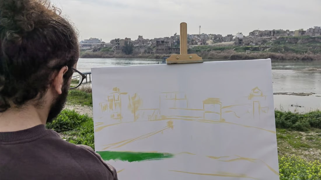 Mosul hosts open-air art symposium highlighting heritage, reconstruction
