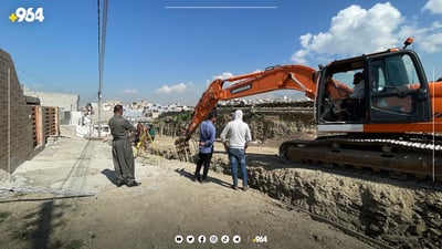 سلێمانی.. تۆڕی ئاوەڕۆ بۆ 28 گەڕەک دەبردرێت