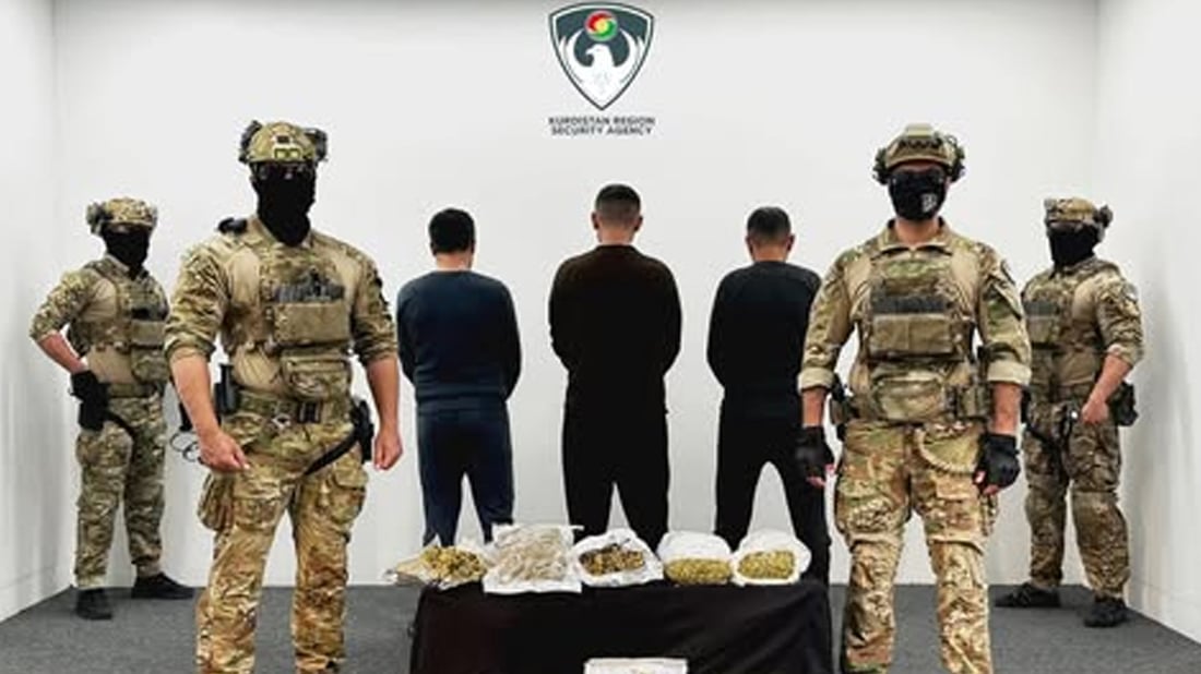 لە سلێمانی سێ بازرگانی مادەى هۆشبەر دەستگیرکران