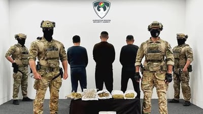 لە سلێمانی سێ بازرگانی مادەى هۆشبەر دەستگیرکران