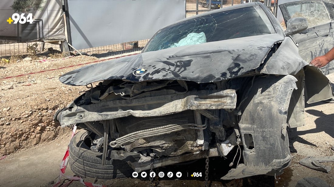 ئۆتۆمبێلێک کەوتە ناو چاڵی پڕۆژەیەکی نیشتەجێبوون