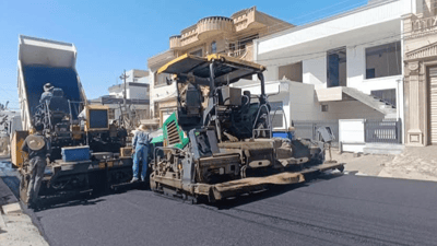 لە سلێمانی ئه‌و شوێنانه‌ی هاتوچۆی زۆر له‌سه‌ره‌ قیر ده‌كرێن