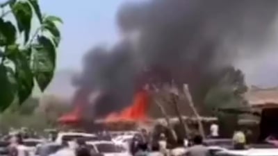 له‌ ناوچه‌یه‌كى گه‌شتیارى زاخۆ 10 كه‌پر ئاگریان گرت