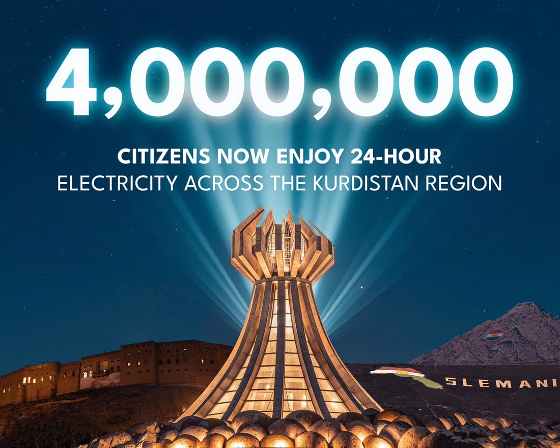حلبجة أول محافظة في العراق تحصل على كهرباء 24 ساعة