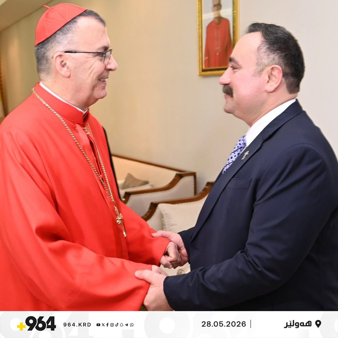 وەزیری گەیاندن قسەی سەرۆکی حکومەتی برد بۆ سەرۆکی کەنیسەی کلدان
