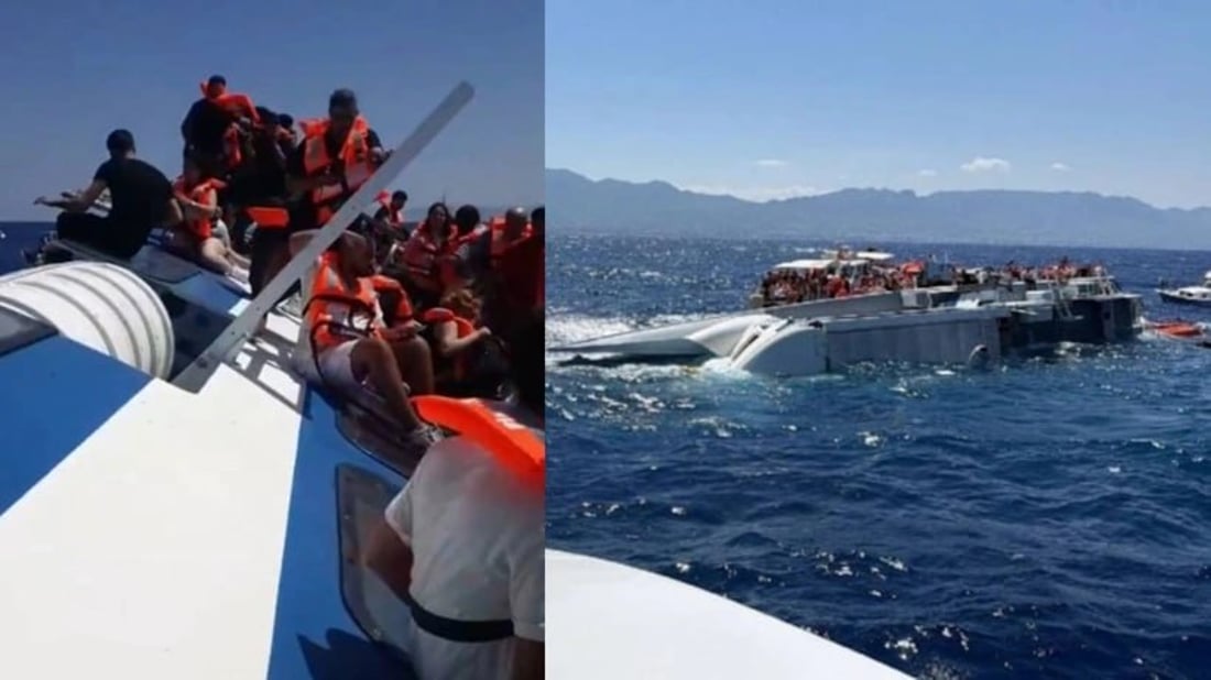 کەشتییەکى نەفەرهەڵگرى بە زیاتر لە 267 سەرنشینەوە ژێرئاو کەوت