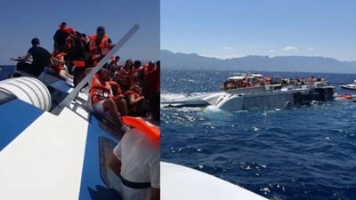 کەشتییەکى نەفەرهەڵگرى بە زیاتر لە 267 سەرنشینەوە ژێرئاو کەوت