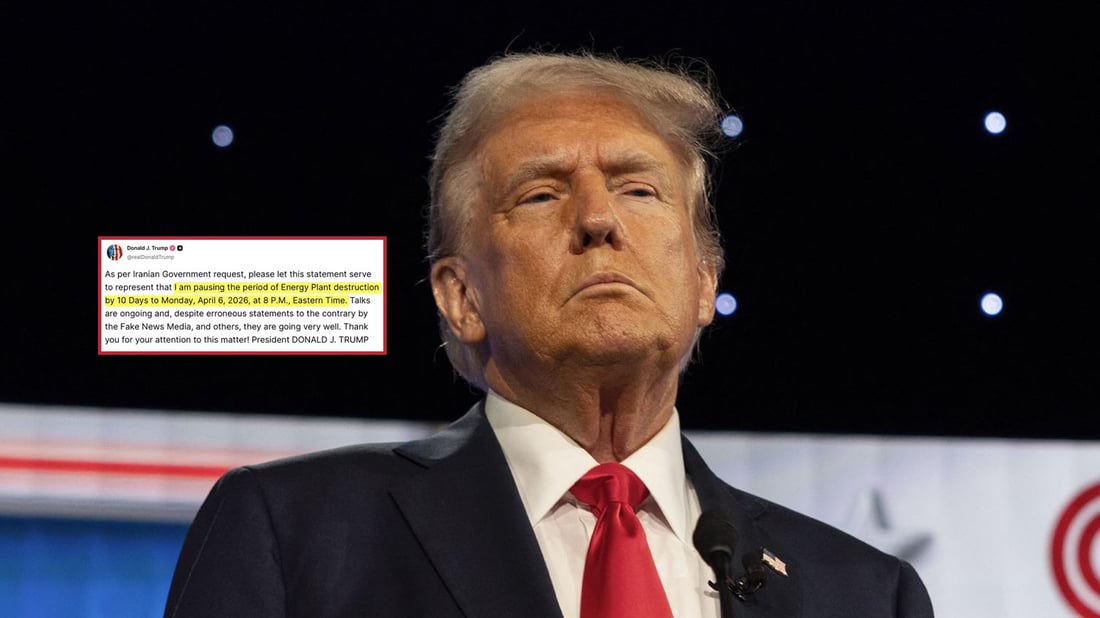 ترەمپ هێرشی سەر وێستگەکانی وزەی ئێران بۆ ماوەی 10 رۆژ رادەگرت