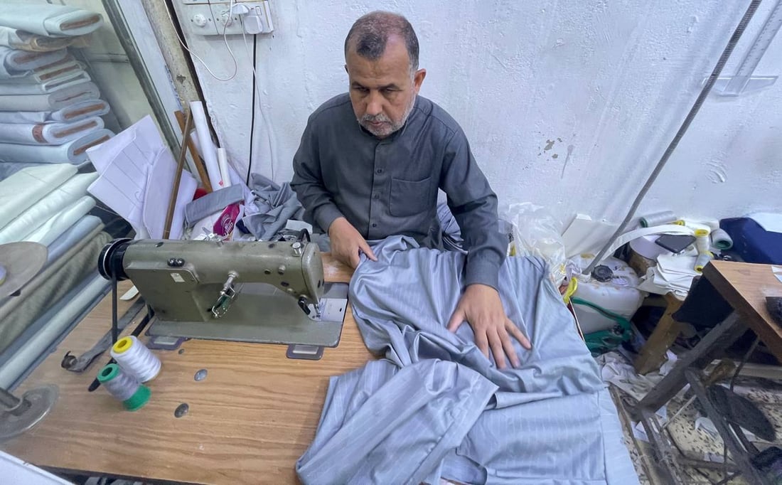مدن شمال البصرة حتى الجبايش تعتمد على دشاديش القيصرية في المْدينة (صور)