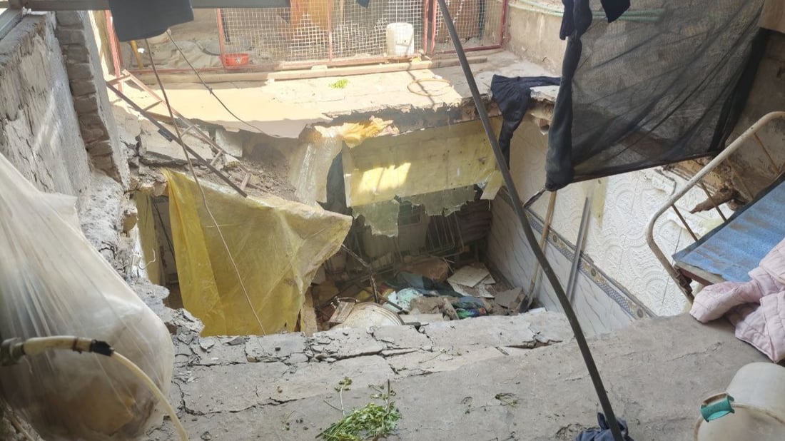 Family of four injured in Hilla ceiling collapse linked to nearby sewage project