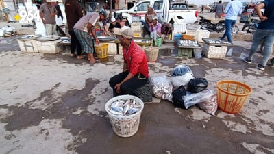 فيديو: مضاربات حامية في النقعة.. التجار تنافسوا على آخر سلال “الصبور”