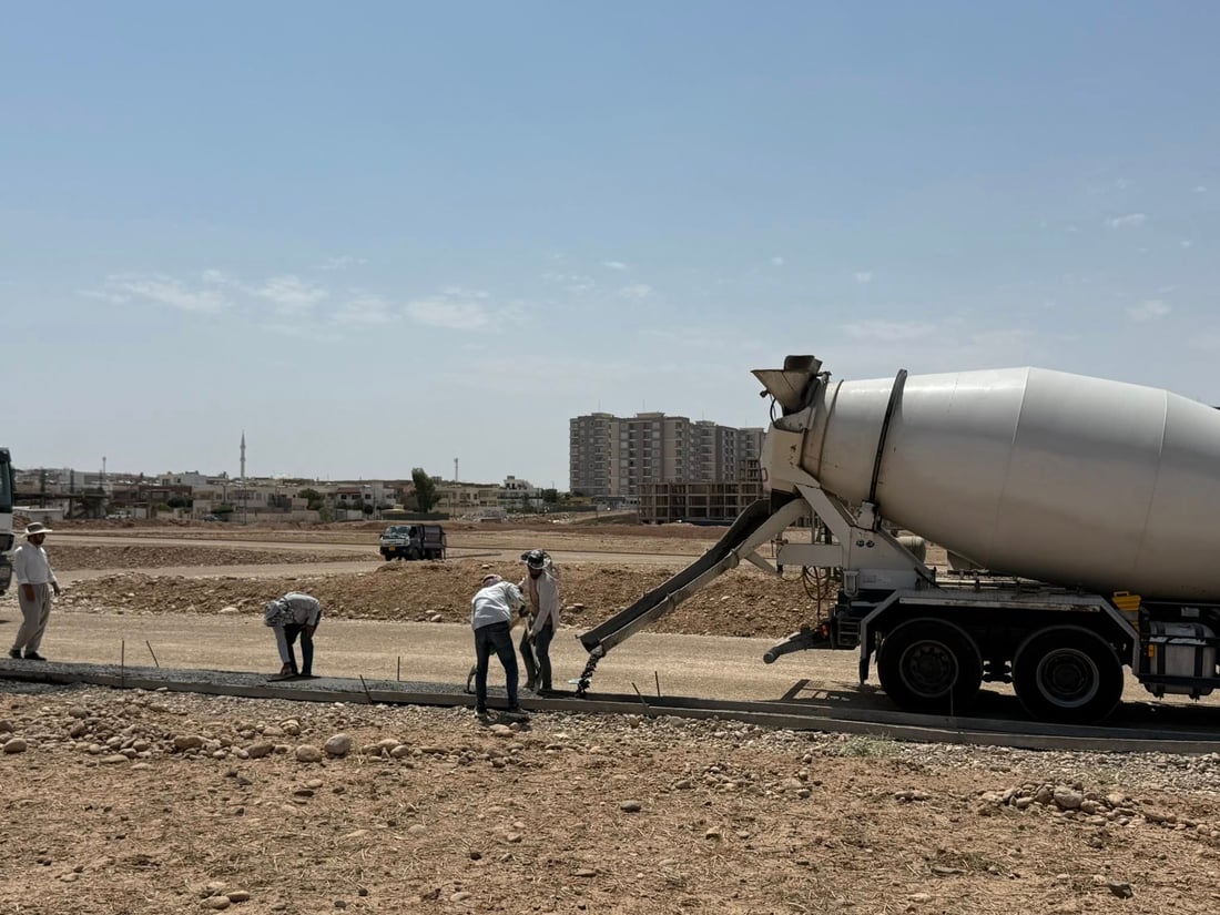 قوناغی دووەمی دروستکردنی شەقامە ناوخۆییەکانی ناوچەی پەرەپێدان دەستیپێكرد