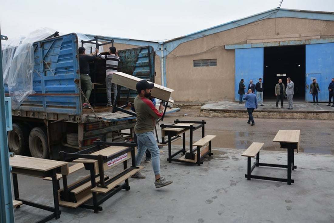 صور: سجناء التاجي يجهزون مدارس بغداد بـ3000 رحلة