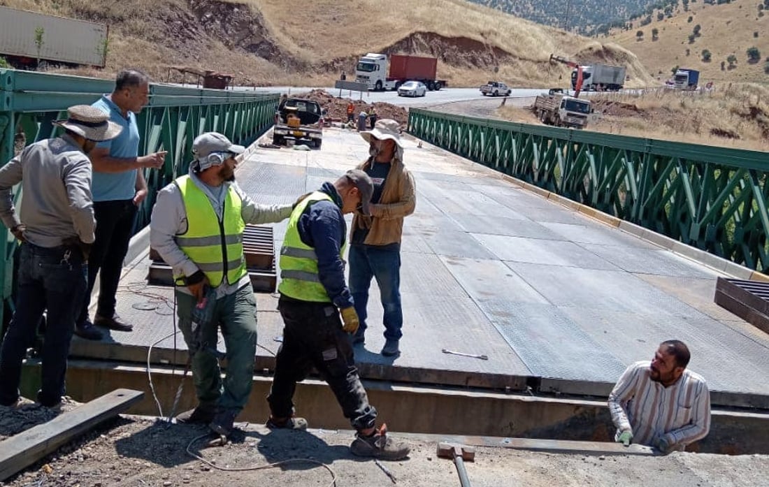 لەمەودا پردە ئاسنەکەی ناڵپارێز کەمتر تەقەتەق دەکات