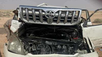 Two killed in crash on Iraq’s border with Saudi Arabia