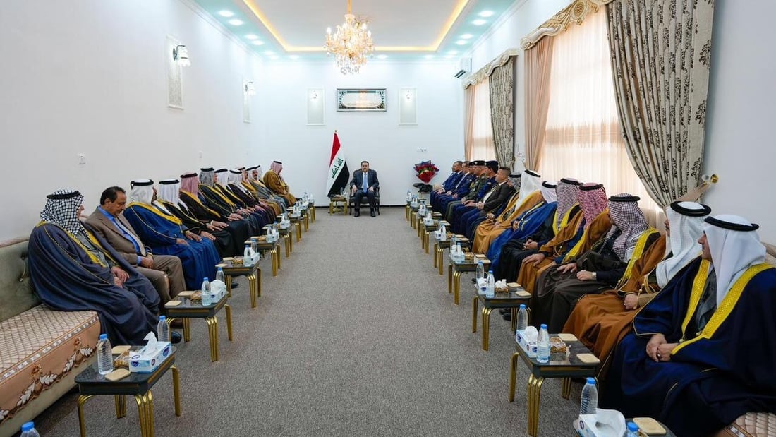 السوداني لعشائر قضاء بلد: يجب ألا تكون مناطقنا حاضنة لأي فكر منحرف