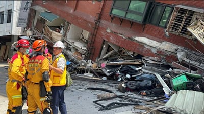 لە بوومەلەرزە کەموێنەکەی تایوان 77 کەس گیریان خواردووە