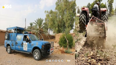 لە زەوییە کشتوکاڵییەکانی داقوق بۆمب دانرایەوە