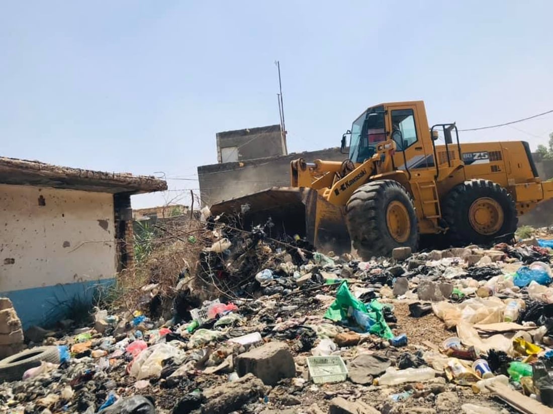 أسبوع كامل من التنظيف اليومي لسوق شعلان في النجف (صور)