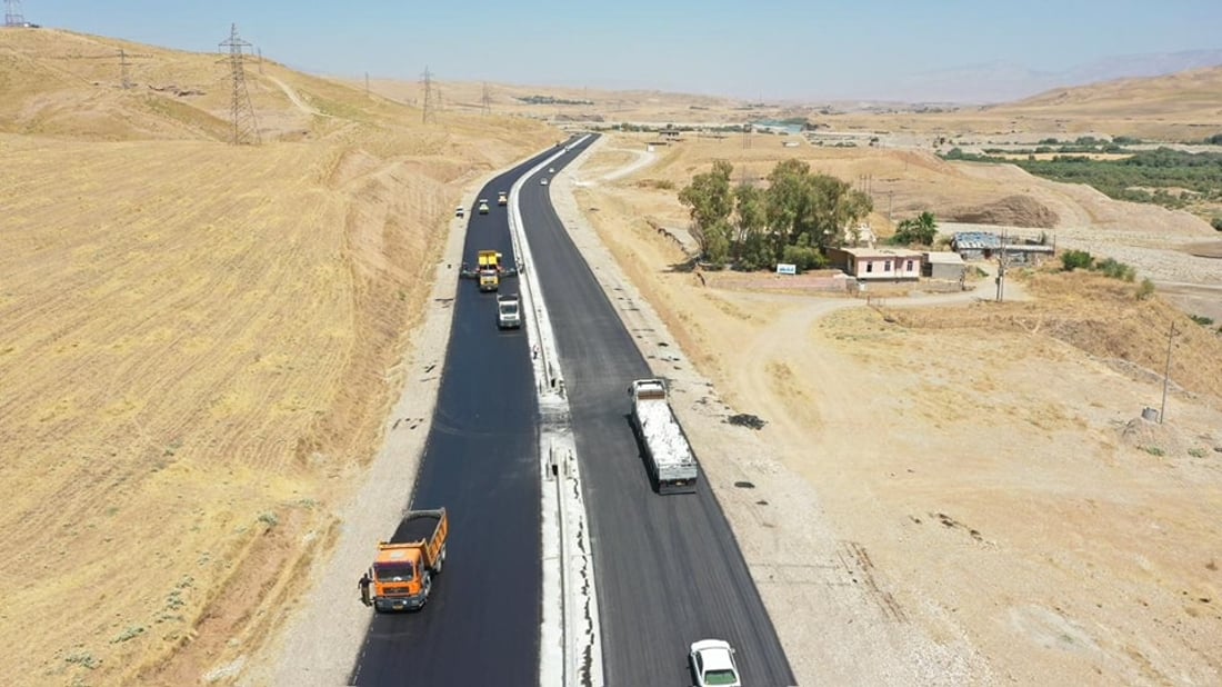 رێگای کەلار – سلێمانی ئاهێکی بەبەردا هاتووە و بە رێژی 83% تەواو کراوە
