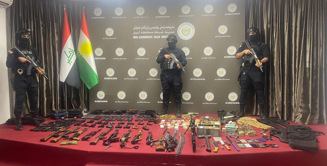 12 کەس بە شەش هەزار فیشەک و چەند جۆر چەکەوە دەستگیرکران