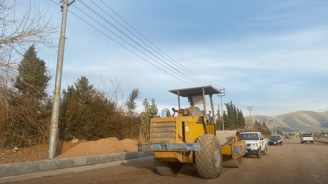 شەقامێکی سەرەکی لە هەڵەبجە تەواو دەکرێت