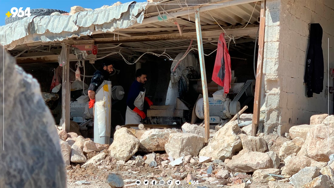 ژیان لەنێو کارگەی رێکخستنی بەرد لە دەربەندیخان