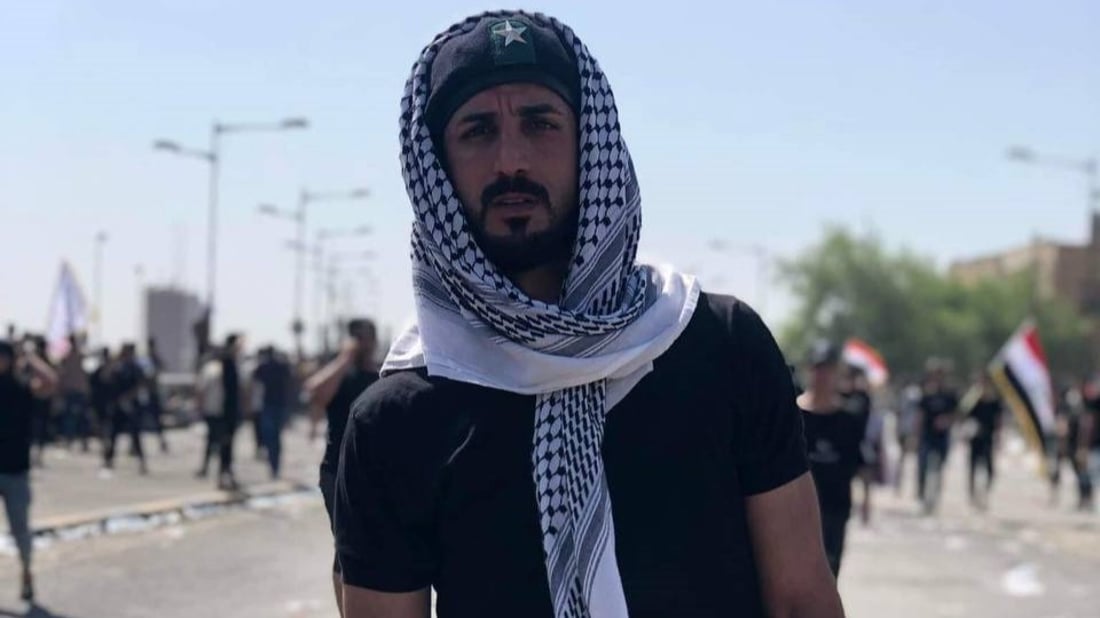 أحد أشهر متظاهري الديوانية.. الموت يغيب مرتضى نعيم بحادث سير مروع